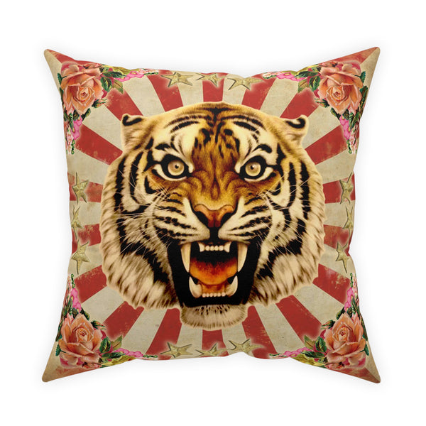 Circus Tiger Broadcloth Pillow