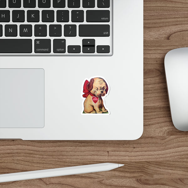 Little Love Puppy Dog Die-Cut Sticker