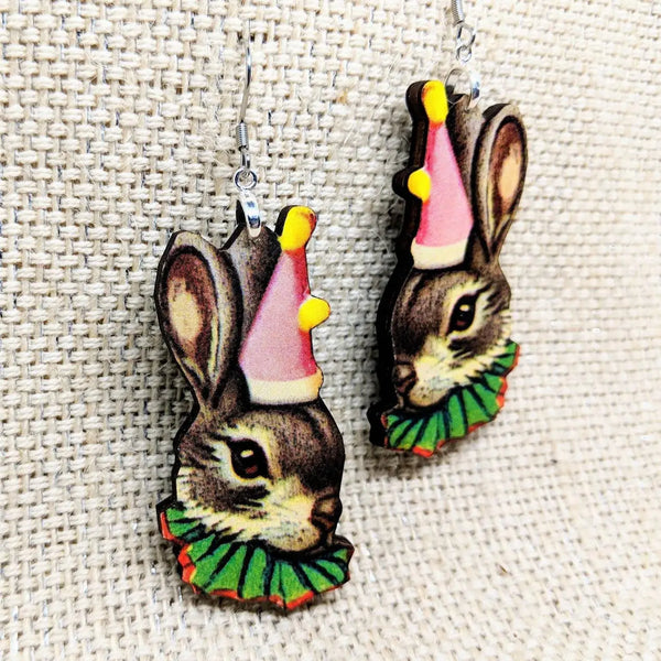Party Bunny Earrings - Circus