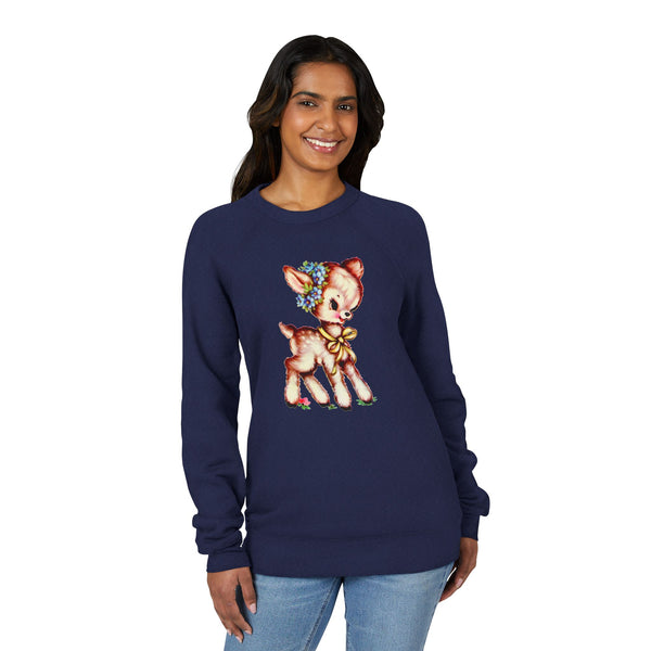 Brown Fawn Unisex Raglan Sweatshirt