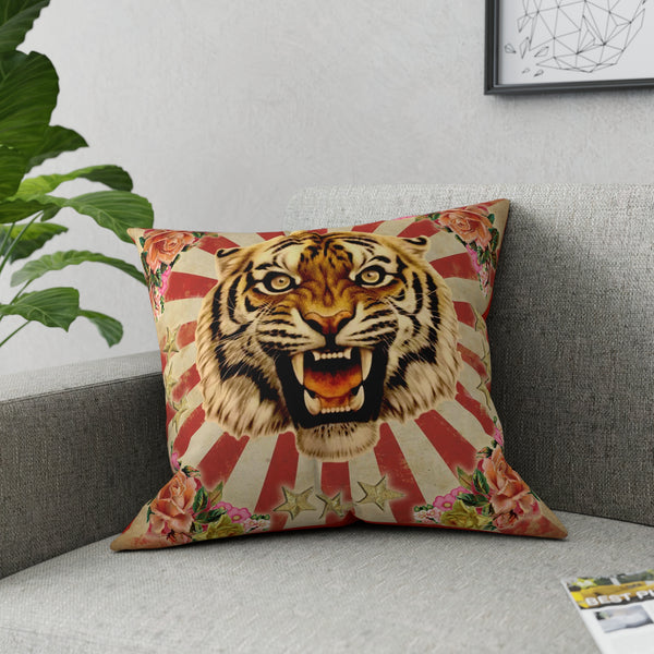 Circus Tiger Broadcloth Pillow