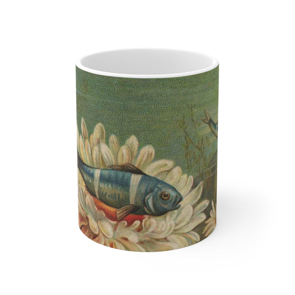 Blue Fish In Urchins Mug