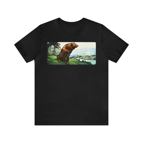 Retro Grizzly Bear Unisex Tee