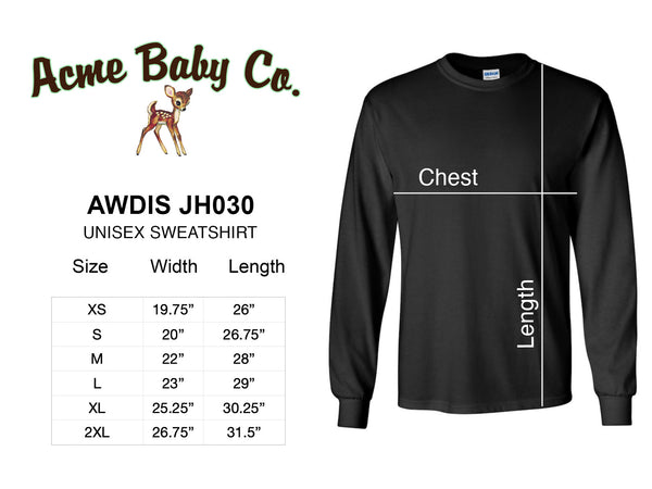 Rabbit Safety Matches Unisex Sweatshirt.