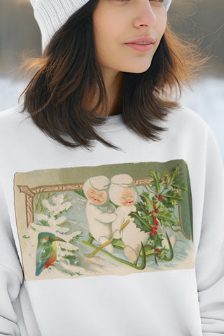 Snow Babies Unisex Sweatshirt. Kitsch Fashion.