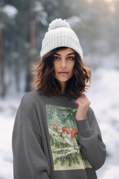 New Years Amanita Muscaria Mushrooms Unisex Sweatshirt