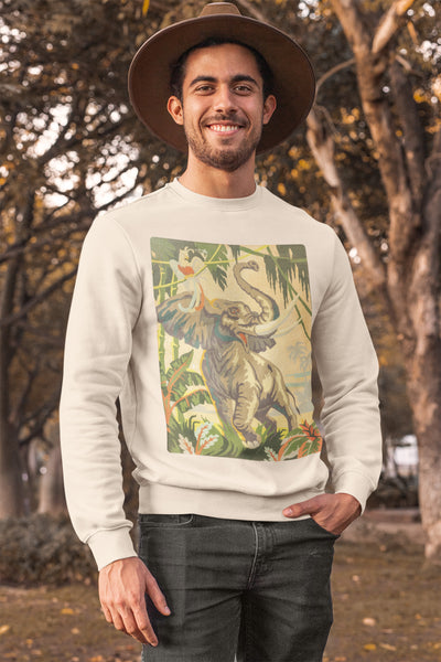 Tropical Elephant Unisex Sweatshirt