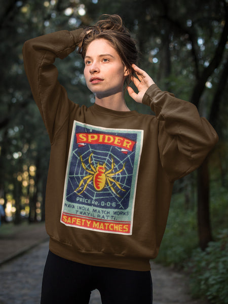 Spider Safety Matches Unisex Sweatshirt