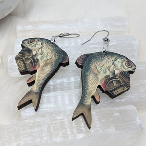 Accordion Fish Earrings