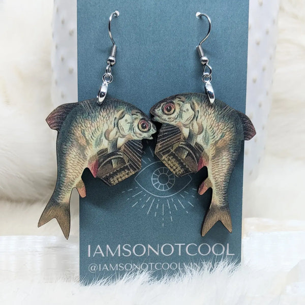Accordion Fish Earrings