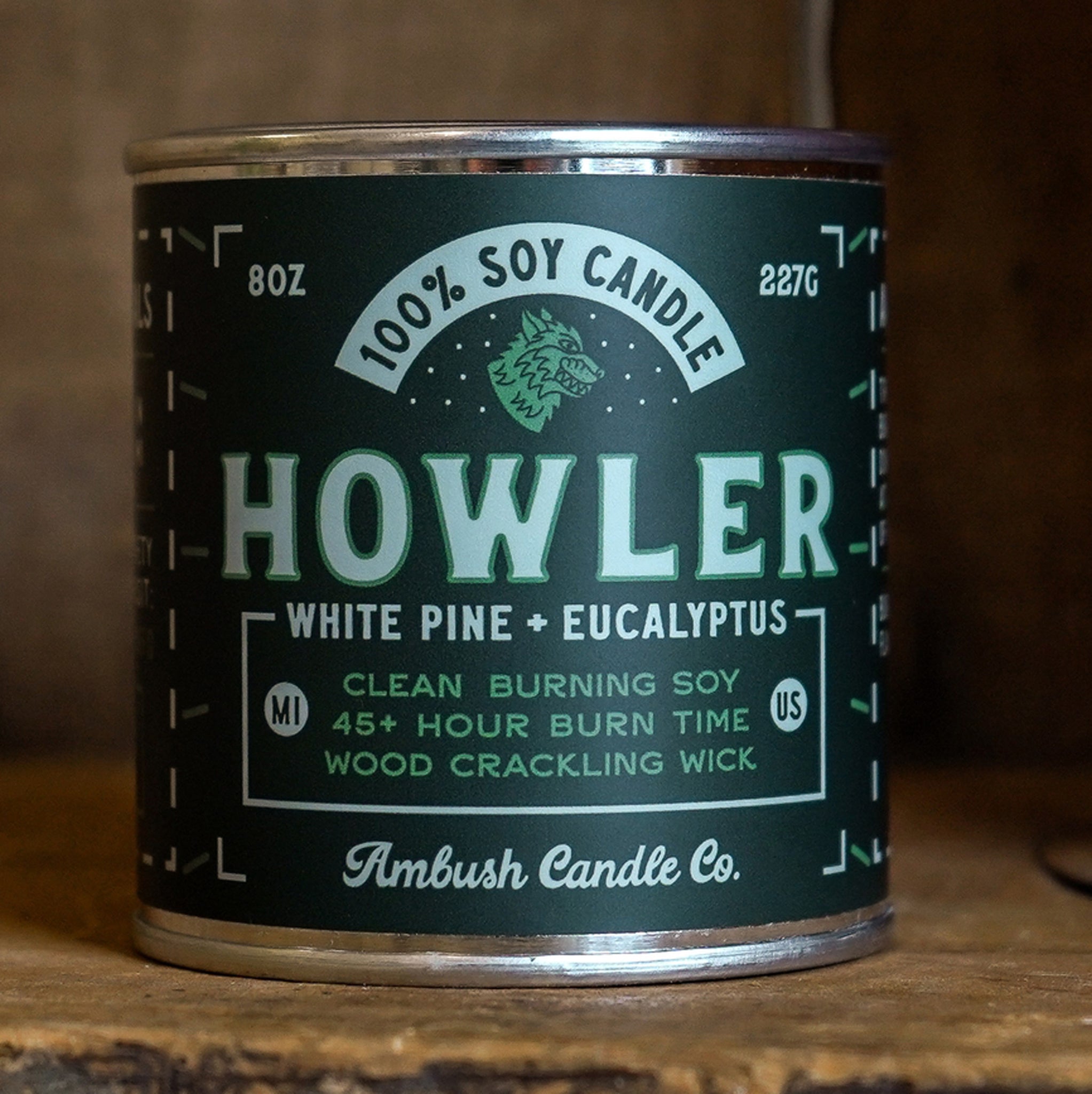 Howler | White Pine + Eucalyptus 8oz Soy Candle