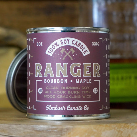 Ranger | Bourbon + Maple 8oz Soy Candle