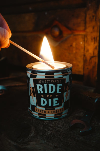 Ride or Die | Earth + Embers 8oz Soy Candle