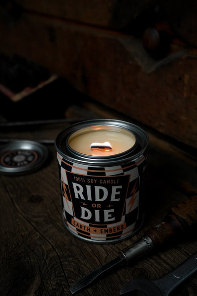Ride or Die | Earth + Embers 8oz Soy Candle