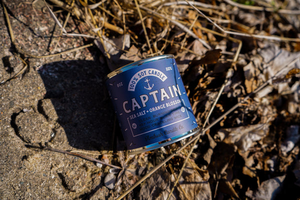Captain | Sea Salt + Orange Blossom 8oz Soy Candle