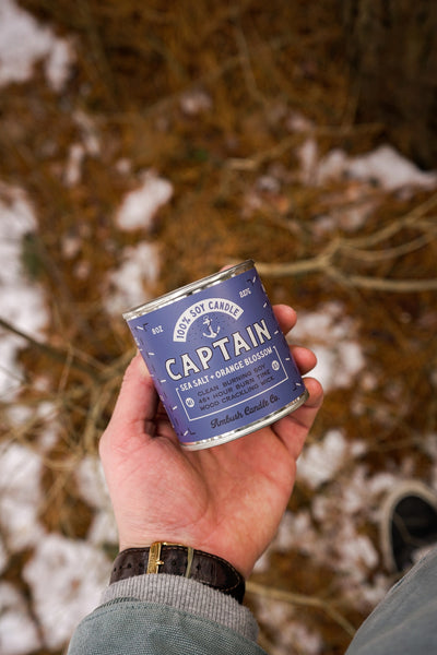Captain | Sea Salt + Orange Blossom 8oz Soy Candle