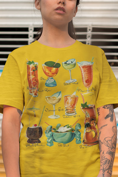 Tiki Drinks Unisex Tee
