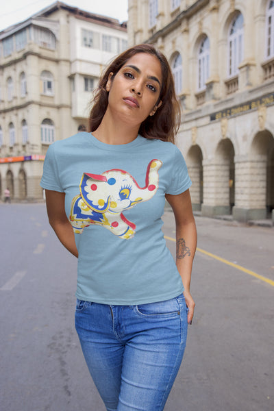 Vintage Circus Elephant Toy Women's Tee