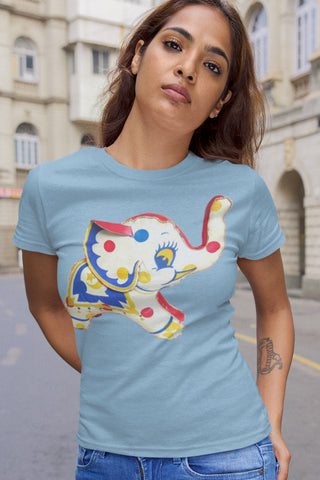 Vintage Circus Elephant Toy Women's Tee
