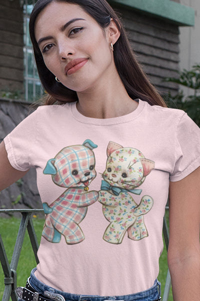 Pastel Kitty and Puppy Women's Favorite Tee