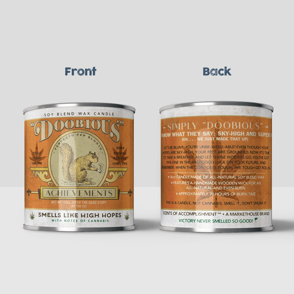 Doobious Achievements Cannabis - Large 16oz. Candle