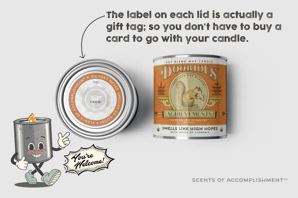 Doobious Achievements Cannabis - Large 16oz. Candle