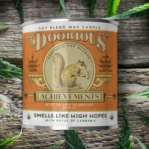 Doobious Achievements Cannabis - Large 16oz. Candle