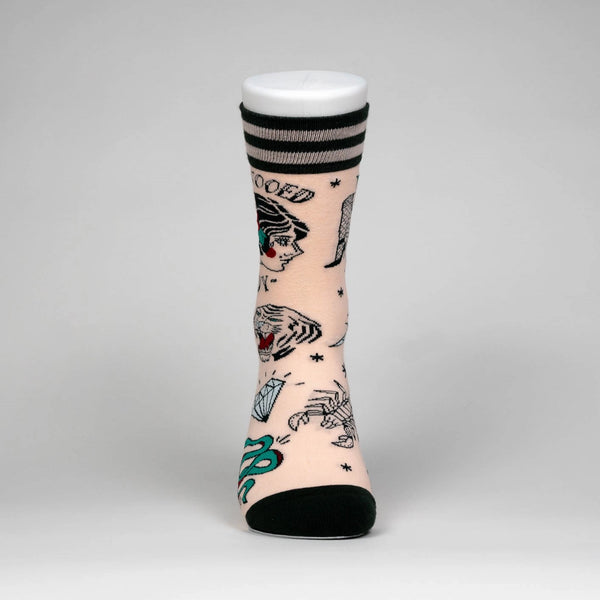 Tattooed Lady Crew Socks