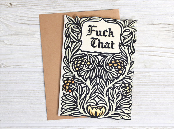 Fuck That - Vintage Sympathy Card