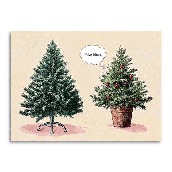 Funny Christmas Card - Fake Bitch