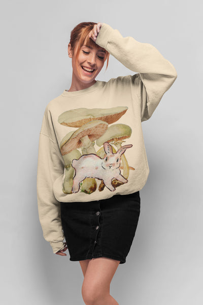 Mushroom Rabbit Unisex Sweatshirt