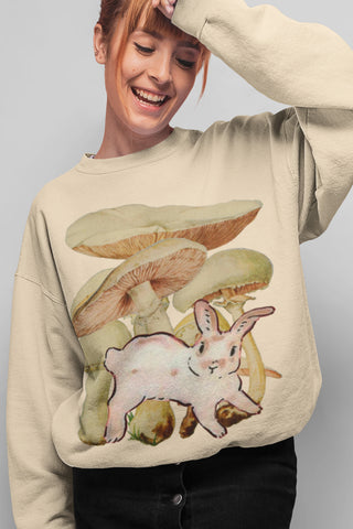 Mushroom Rabbit Unisex Sweatshirt