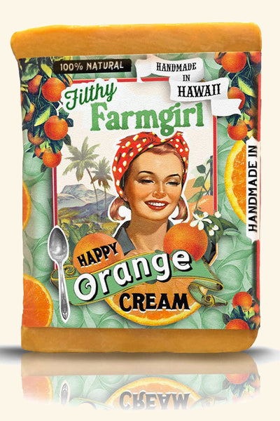 Happy Orange Cream Handmade Bar Soap