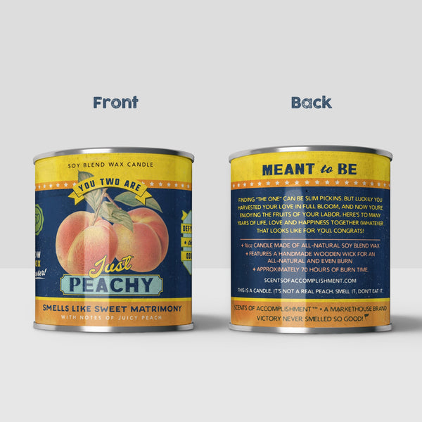 Just Peachy - Large 16oz. Wedding Shower Gift Candle