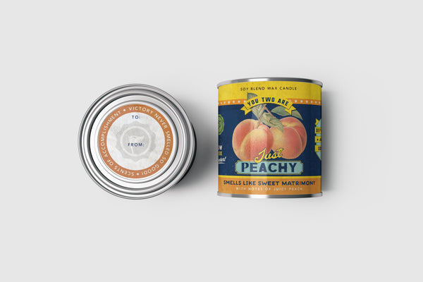 Just Peachy - Large 16oz. Wedding Shower Gift Candle