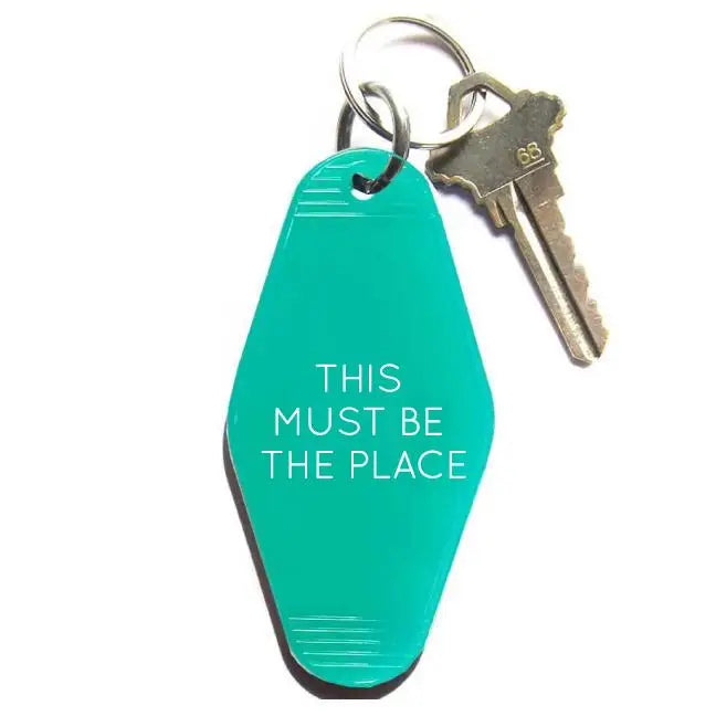 Key Tag - This Must Be The Place (Turquoise)