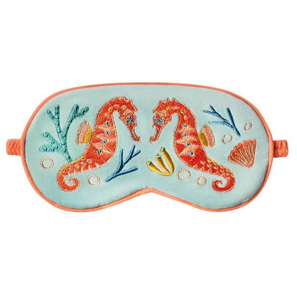 Sparkling Seahorse Lavender Eye Mask - Aqua
