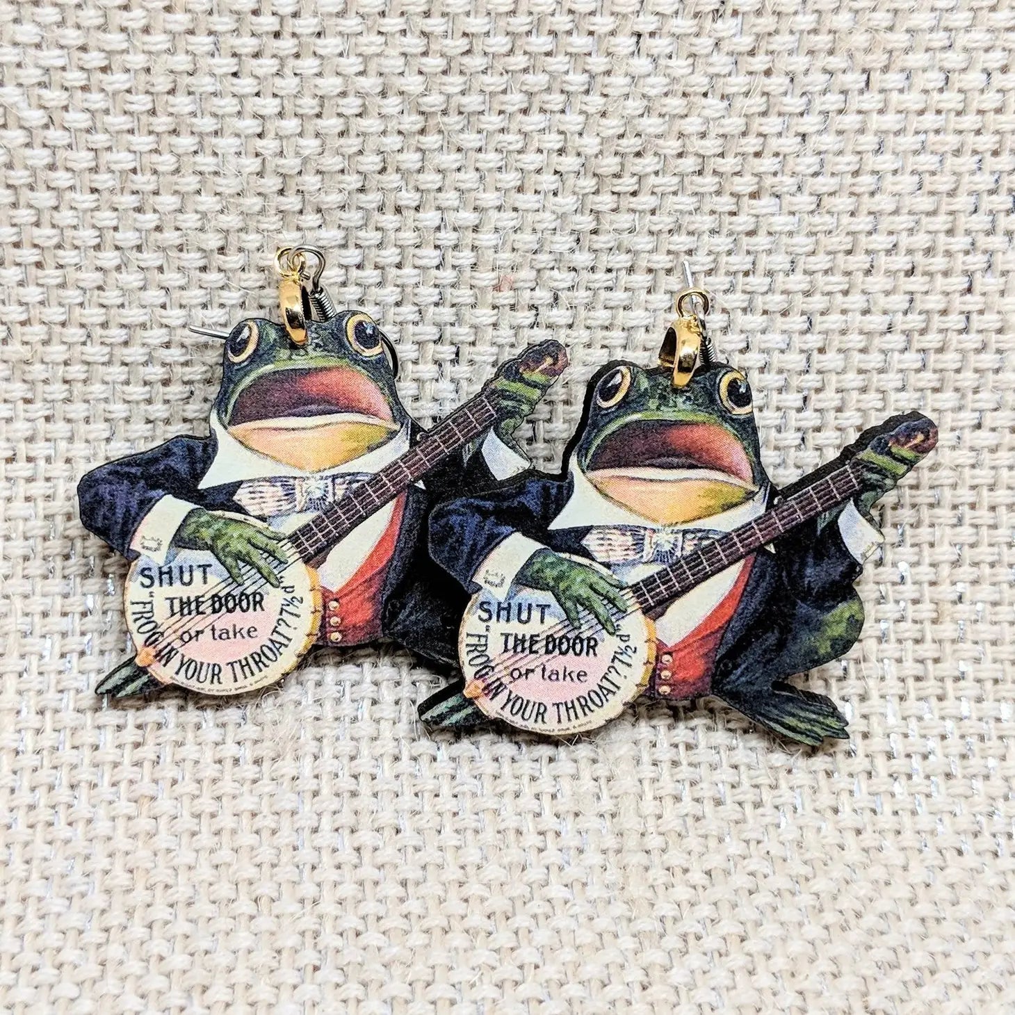 Musical Frog Earrings