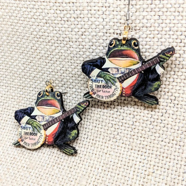 Musical Frog Earrings