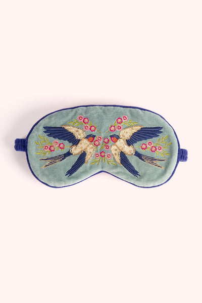 Swooping Swallows Luxury Lavender Mask