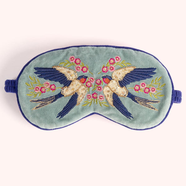 Swooping Swallows Luxury Lavender Mask