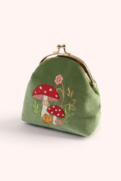Toadstools Velvet Coin Purse