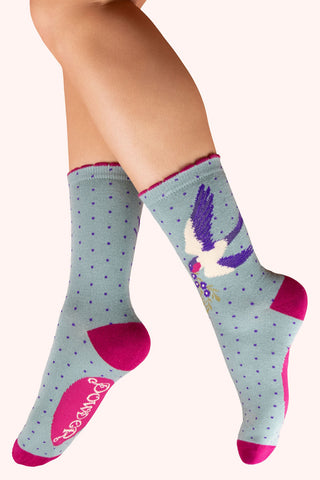 Swooping Swallow Women's Ankle Socks