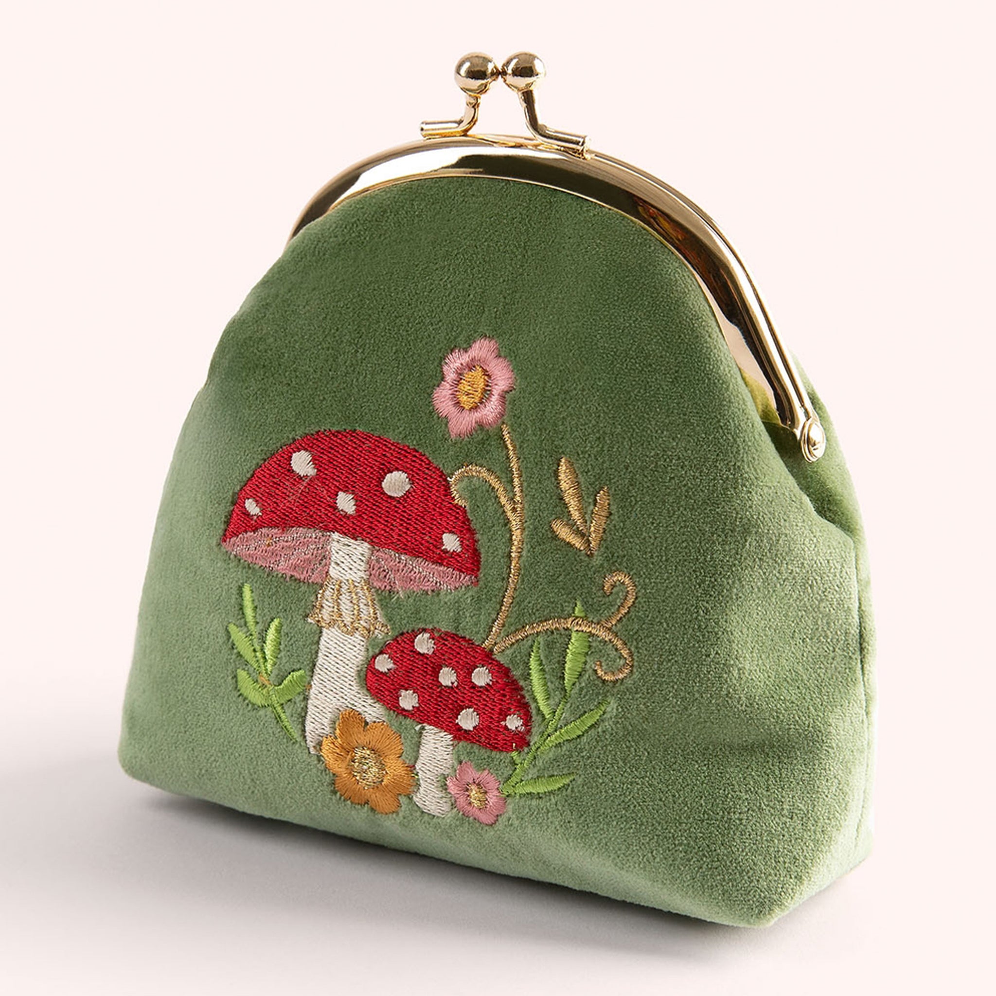 Toadstools Velvet Coin Purse