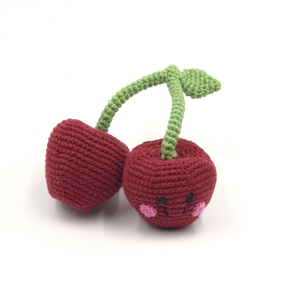 Pretend Play Food Organic Rattle - Cherry