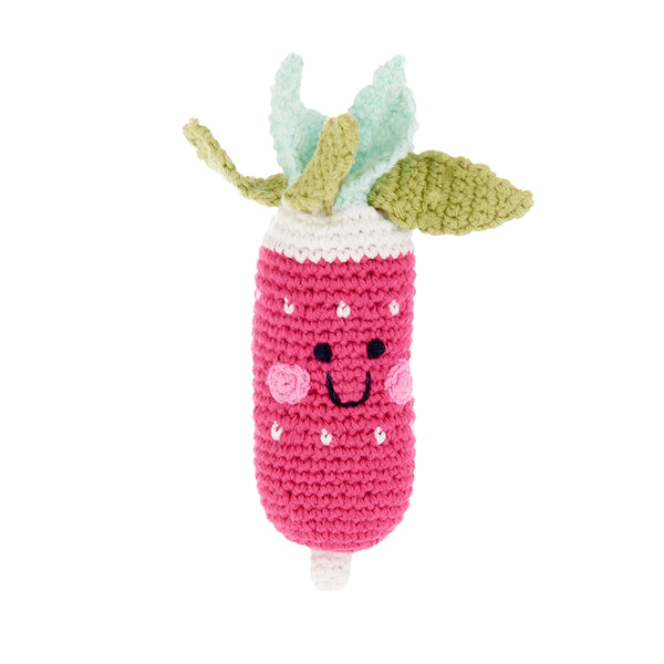 Pretend Play Food Organic Rattle - Radish