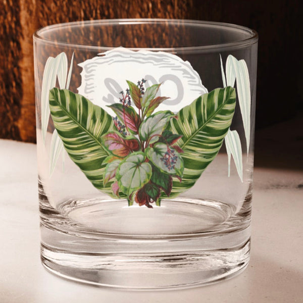 Club Tiki Old Fashioned Rocks Glass