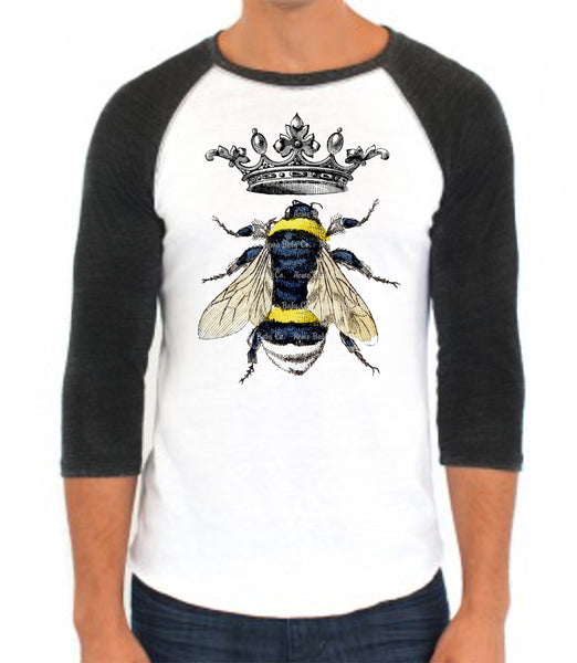 Queen Bee Adult Baseball Raglan