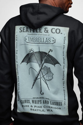 Seattle Umbellas Unisex Fleece Zip Up Hoodie