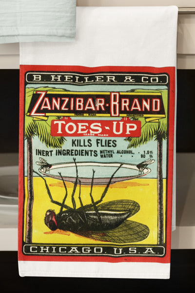 Zanzibar Brand Fly Killer Organic Kitchen Towel